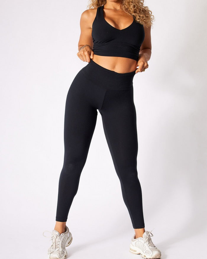 Leggings deportivos con control de barriga y levantador de glúteos de cintura alta