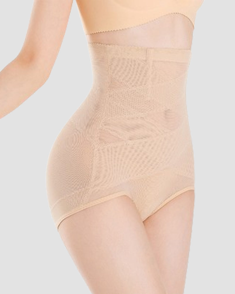 Tummy Control Shapewear Panties Breathable Butt Lifter Triangle Shorts With Crossover Design