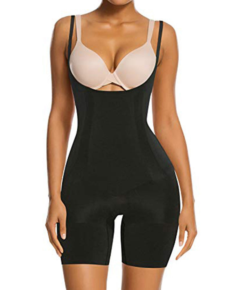 Shapewear for Women Tummy Control Open Chest Thigh Slimmer Body Shaper