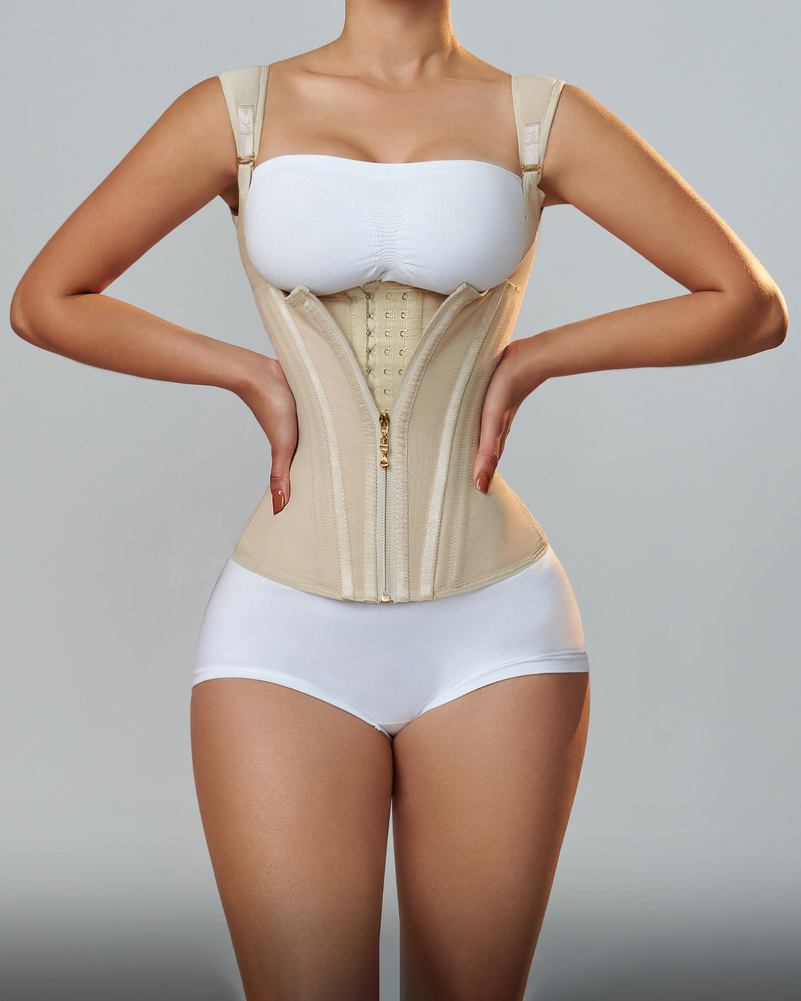 Waist Trainer for Women Body Shaper Corset Vest Tank Top with Steel Bones