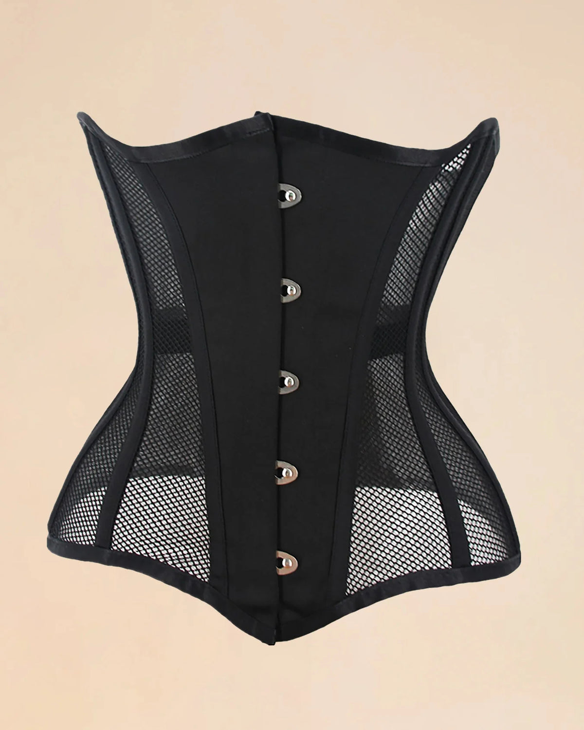 Vintage Tummy Control Mesh Breathable Fishbone Waist Trainer Corset