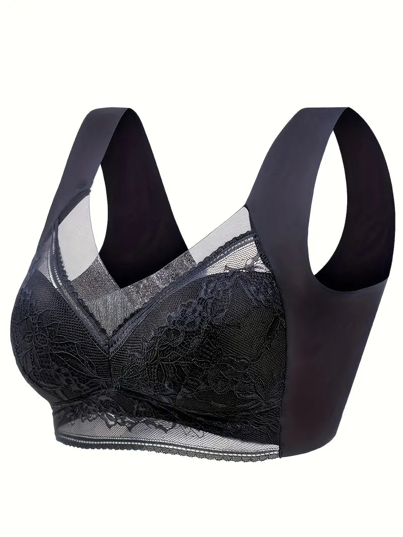 Soft Lace Wireless Full Coverage Comfort Straps Tank Bra