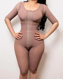 Full Body Firm Compression Shapewear Bodysuits with Sleeves