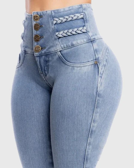 High-Waisted Skinny Jeans Soft Shaping Pants