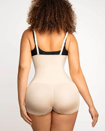 Seamless High Waisted Tummy Control Shapewear Shorts for Women with Removable Straps