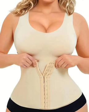 Comfort Double Compression Corset with Seamless Tummy Control and Back Support