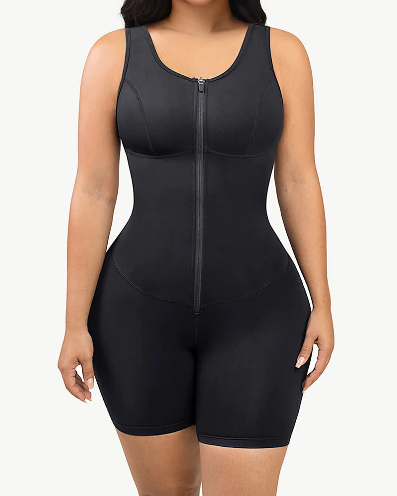 Workout Abdominal Compression Shapewear Bodysuits with Zipper