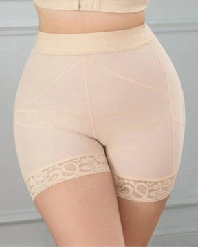 Bragas de control de adelgazamiento de muslo sin costuras levantador de glúteos beige para mujer