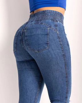 High-Waisted Tummy Control Butt Liftter Skinny Jeans