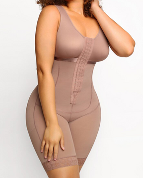 Full Body Tummy Control Hook and Eye Firm Compression Shapewear