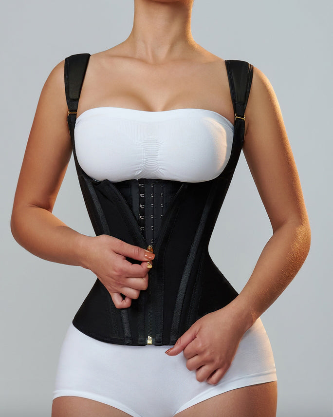 Waist Trainer for Women Body Shaper Corset Vest Tank Top with Steel Bones