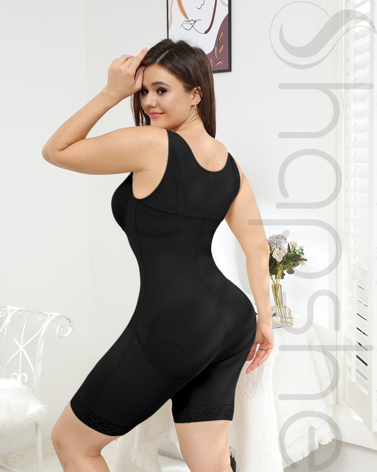 Women Tummy Control Full Body Shaper Butt Lifter Thigh Slimmer Shapewear