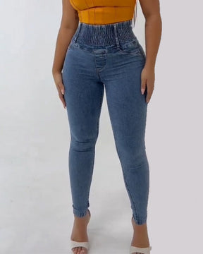 Jeans levantadores de glúteos de cintura alta para mujer