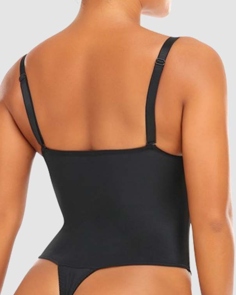 Backless Push Up Bra Waist Slimming Butt Lifter Thong Shapewear Bodysuit