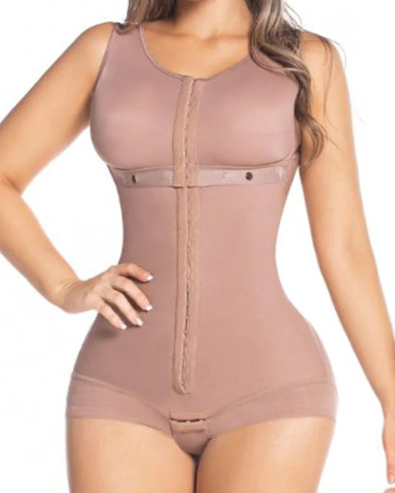 High Compression Full Bust Bodysuits Shapewear with Hook and Eye