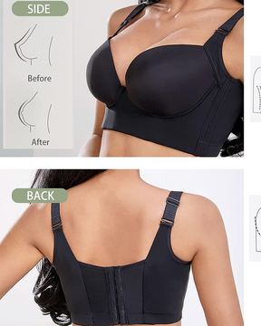 Deep Cup Push Up Bra With Full Back Coverage