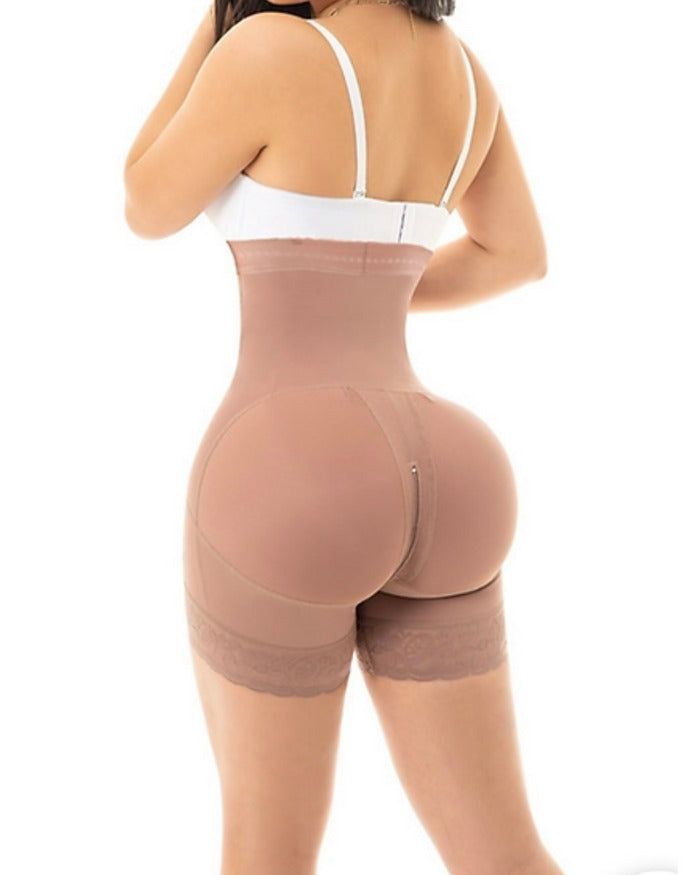 Shapshe® Detachable Strap High Rise Butt Enhancing Hook and Eye Body Shaper Shorts