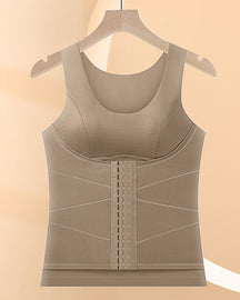 Thermal Body Breasted Tank Tops Slimming Body Shaper Sleeveless Vest with Bra