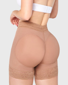 Slimming Mid Rise Seamless Butt Lifter Shaping Shorts