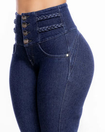 High-Waisted Skinny Jeans Soft Shaping Pants