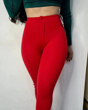 Leggings adelgazantes elásticos con control de barriga y cintura alta que moldean el levantamiento de glúteos