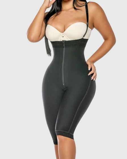 Slimming Thigh High Waist Shorts Body Shaper With Zipper