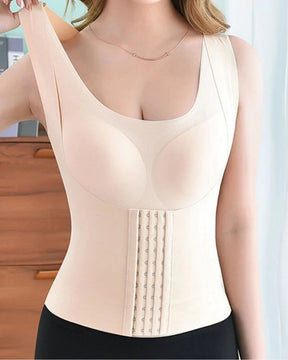 Comfort Double Compression Corset with Seamless Tummy Control and Back Support