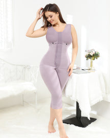 Purple Women's Full Body Shaper Long Trousers High Compression Shapewear