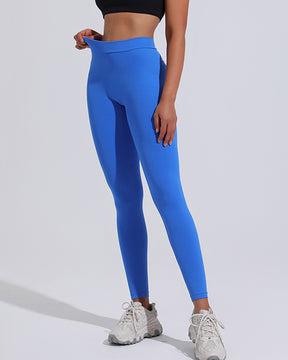 Leggings con espalda en V y levantamiento de glúteos, cintura alta, control de barriga, pantalones de yoga para gimnasio