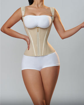 Waist Trainer for Women Body Shaper Corset Vest Tank Top with Steel Bones