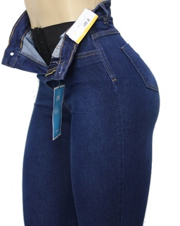 Jeans de cintura alta con spandex súper lipo