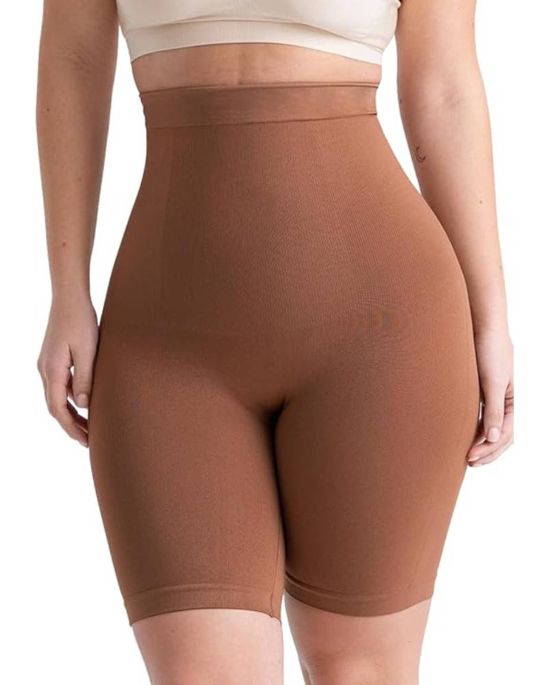 Pantalones cortos moldeadores de cuerpo más delgados de muslo con control de barriga de cintura alta