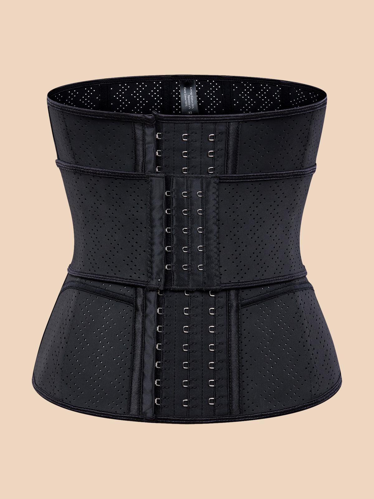 Latex Buckle Waist Cincher Belt Rubber Straps Corset