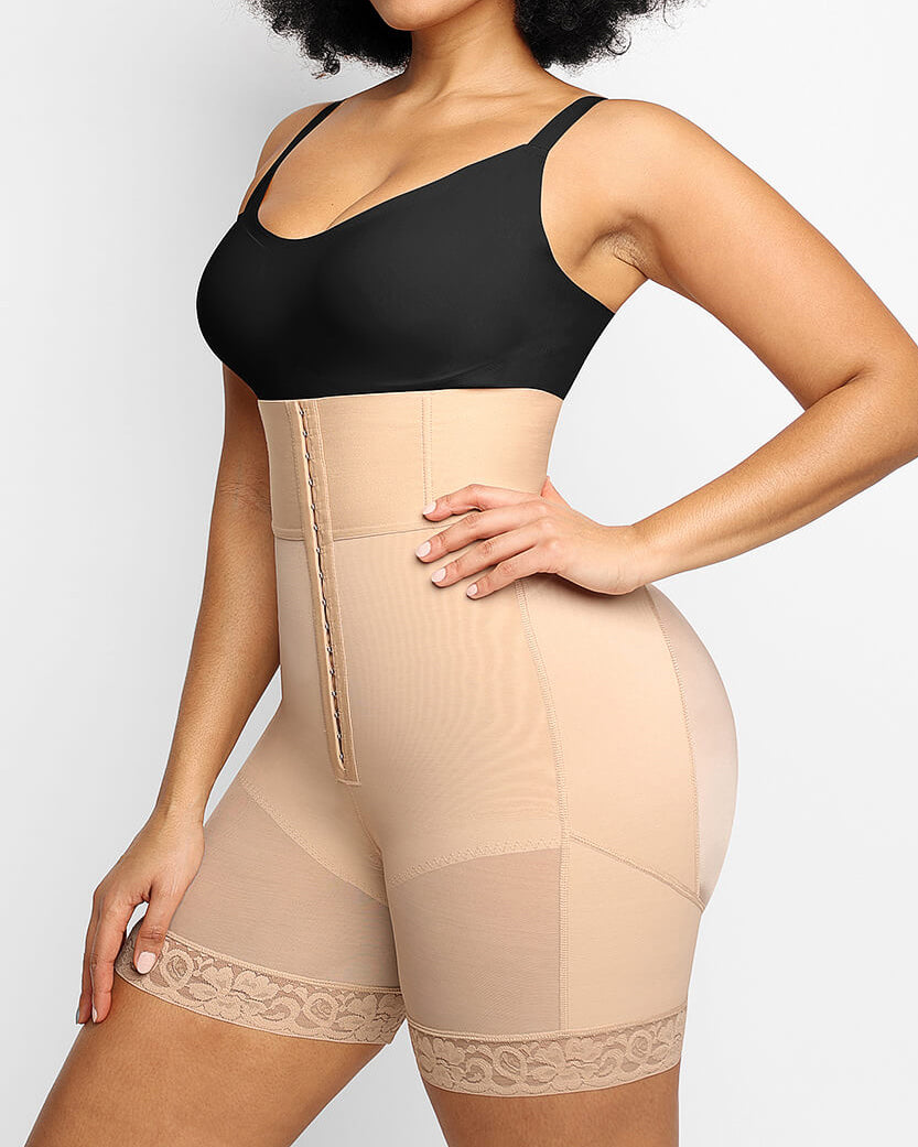 3 Boned Sculpt High Waist Tummy Control Booty Shorts