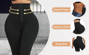 High Compression Butt Lifting Wide Waistband Shaper Leggings