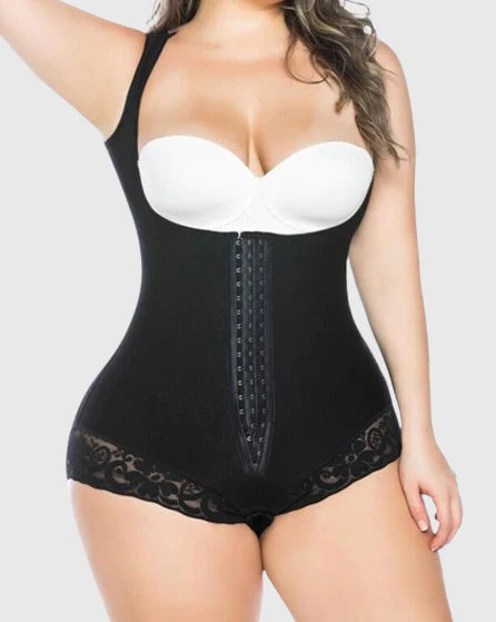 Women's Open Bust Tummy Control Lace Bodysuits Shapewear