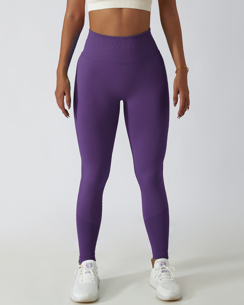 Seamless Hip Lift Knitted High Waisted Breathable Yoga Pants