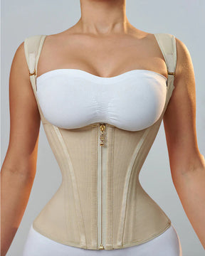 Waist Trainer for Women Body Shaper Corset Vest Tank Top with Steel Bones