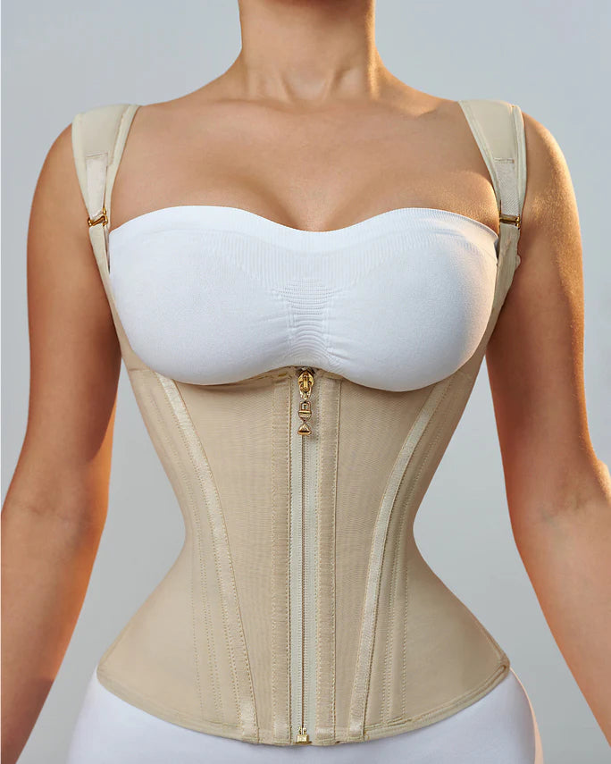 Waist Trainer for Women Body Shaper Corset Vest Tank Top with Steel Bones