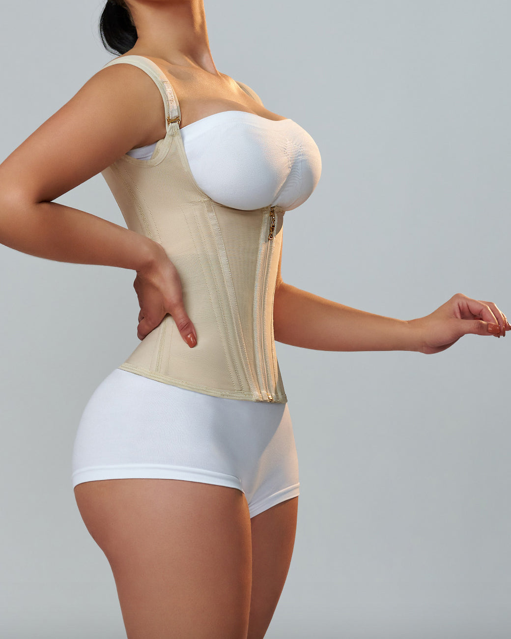 Entrenador de cintura para mujer Body Shaper Corset Chaleco Tank Top con huesos de acero