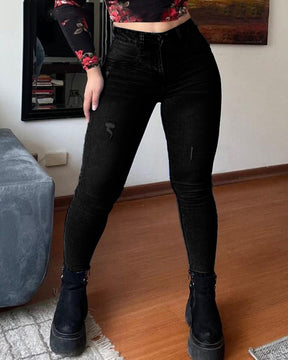 Denim High Waist Tummy Control Butt Lift Skinny Jeans