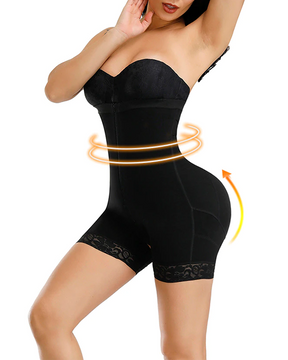 Corset Tummy Control Butt Lifter Panties Shapewear Bodysuits Open Bust Zipper