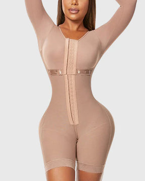 Full Body Shaper Shapewear Faja Colombianas Full Bust Long Sleeves Strong Compression