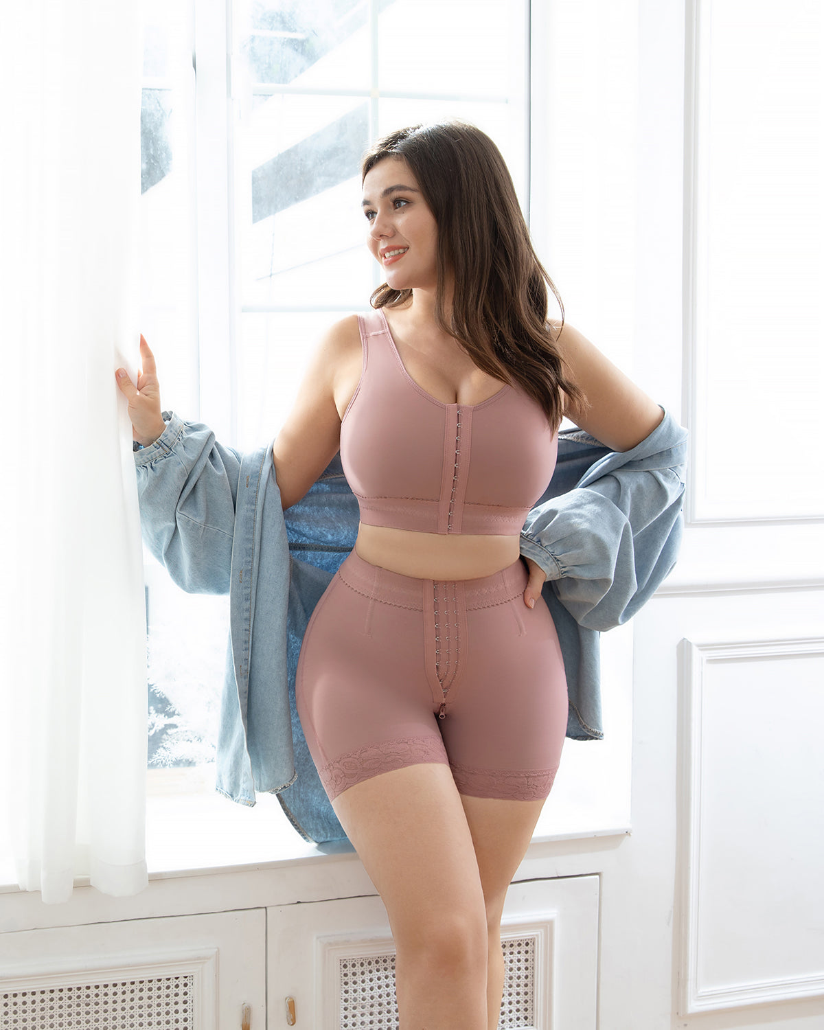 Shapshe® Women RosyBrown Tummy Control Body Shaper Butt Lifter Slimming Panties