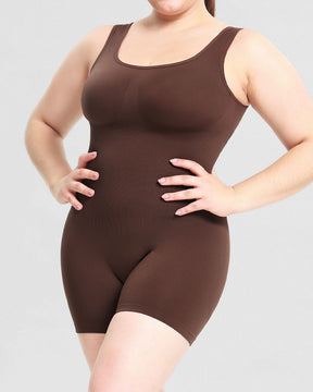 Faja moldeadora Bodusuit sin costuras hasta la mitad del muslo con control de barriga para mujer