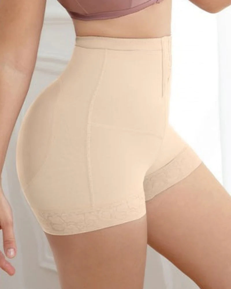 Pantalones cortos moldeadores para levantamiento de glúteos con reloj de arena para la parte inferior del vientre para mujer