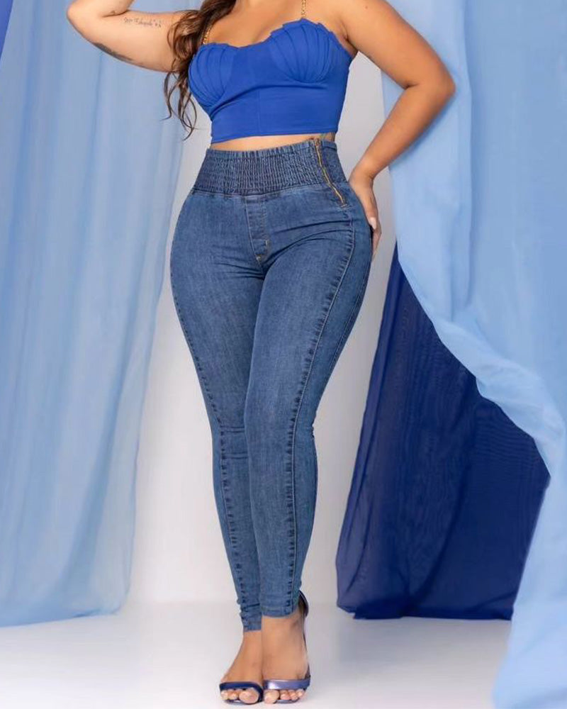 Shapshe® High-Waisted Tummy Control Butt Liftter Skinny Jeans