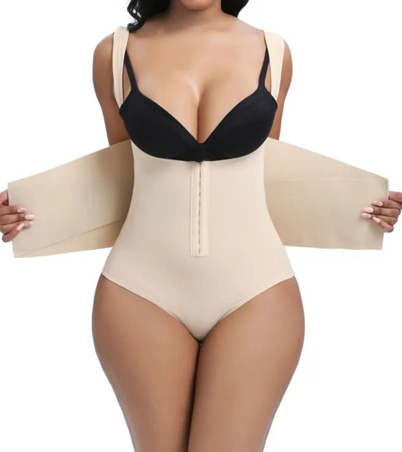 Body de tanga con control de barriga y espalda baja para mujer con cinturón reforzado