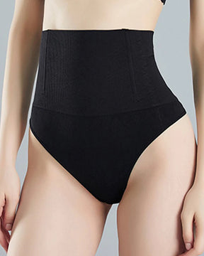 Faja moldeadora de cintura alta para mujer, ropa interior tipo tanga con control del abdomen