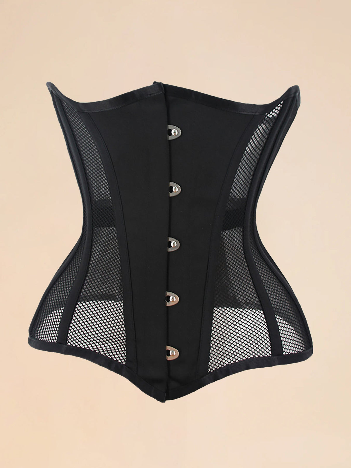 Vintage Tummy Control Mesh Breathable Fishbone Waist Trainer Corset